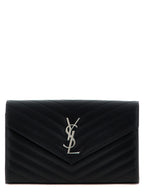 Saint Laurent Black Calfskin Clutch Bag