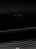 Saint Laurent Black Calfskin Clutch Bag