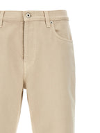 Burberry Beige Cotton Casual Pants