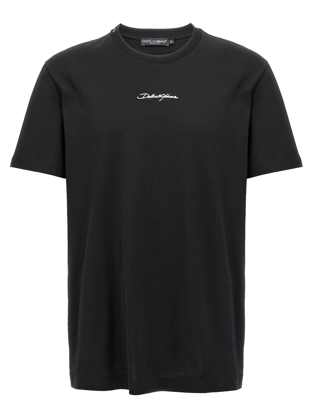 Dolce & Gabbana Black Cotton T-Shirt