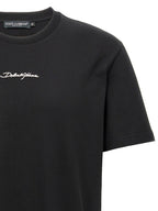 Dolce & Gabbana Black Cotton T-Shirt