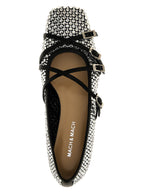MACH & MACH Black Polyamide Ballet Flats