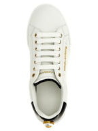 Dolce & Gabbana Bicolor Calfskin Low Top Sneakers