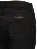Tom Ford Black Cotton Flared Jeans