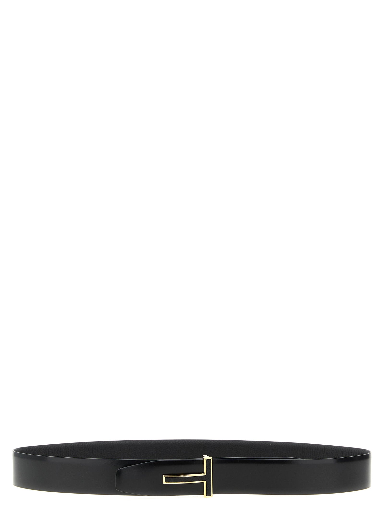 Tom Ford Black Calfskin Regular Belt