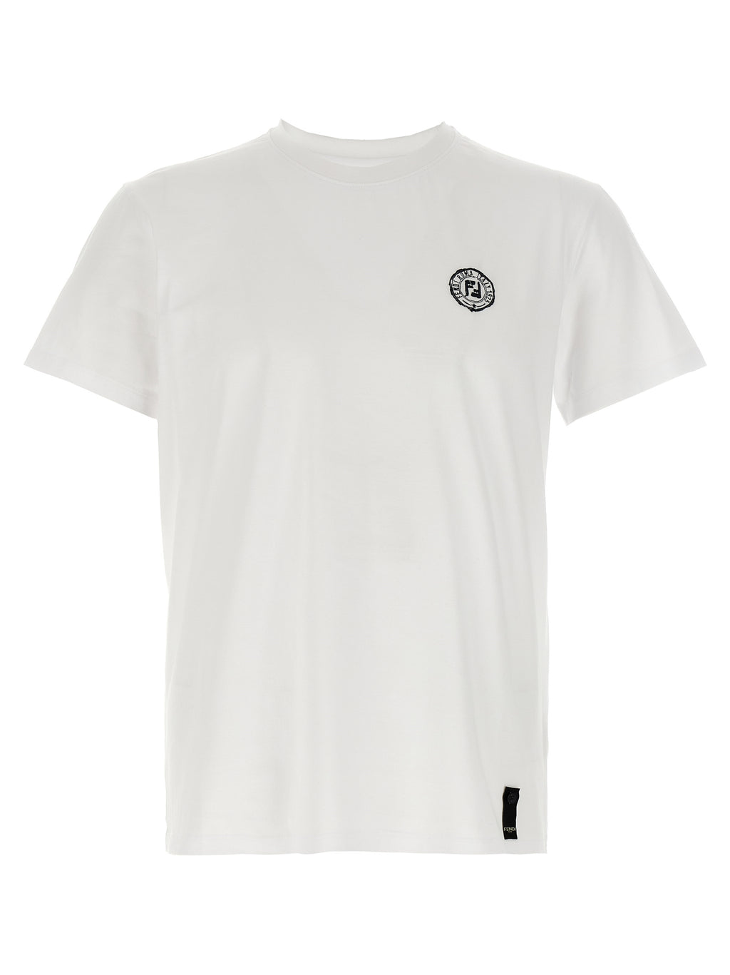 Fendi White Cotton T-Shirt