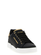 Dolce & Gabbana Black Calfskin Sneakers