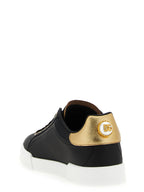 Dolce & Gabbana Black Calfskin Sneakers