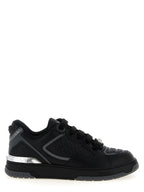 Versace Black Calfskin Athletic Sneakers