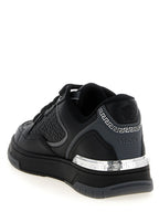 Versace Black Calfskin Athletic Sneakers