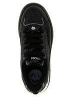 Versace Black Calfskin Athletic Sneakers
