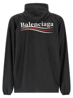 Balenciaga Black Polyester Shell Jacket