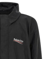 Balenciaga Black Polyester Shell Jacket
