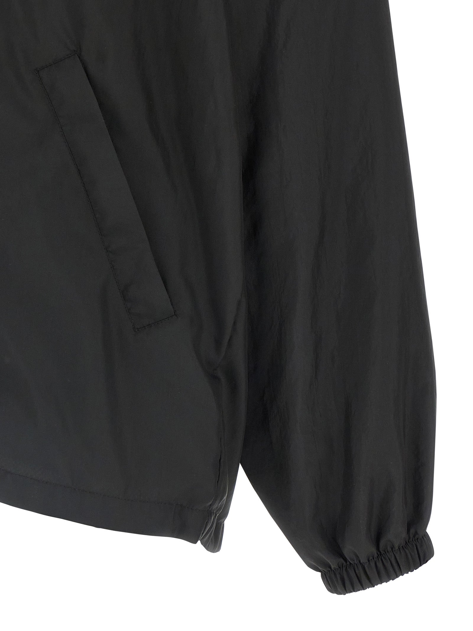 Balenciaga Black Polyester Shell Jacket