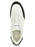 Saint Laurent Bicolor Calfskin Low Top Sneakers