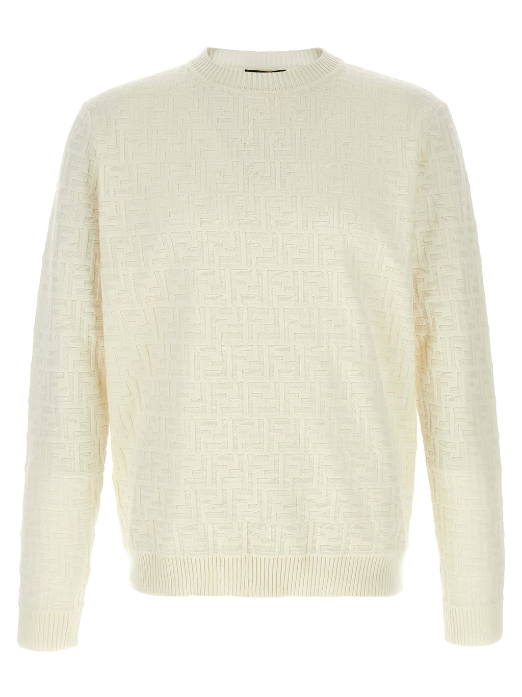 Fendi White Cotton Cardigan