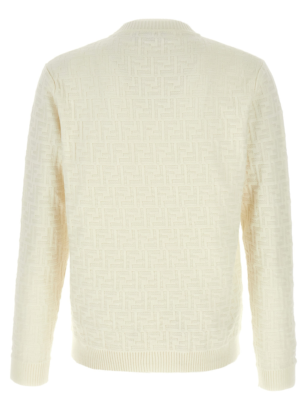 Fendi White Cotton Cardigan