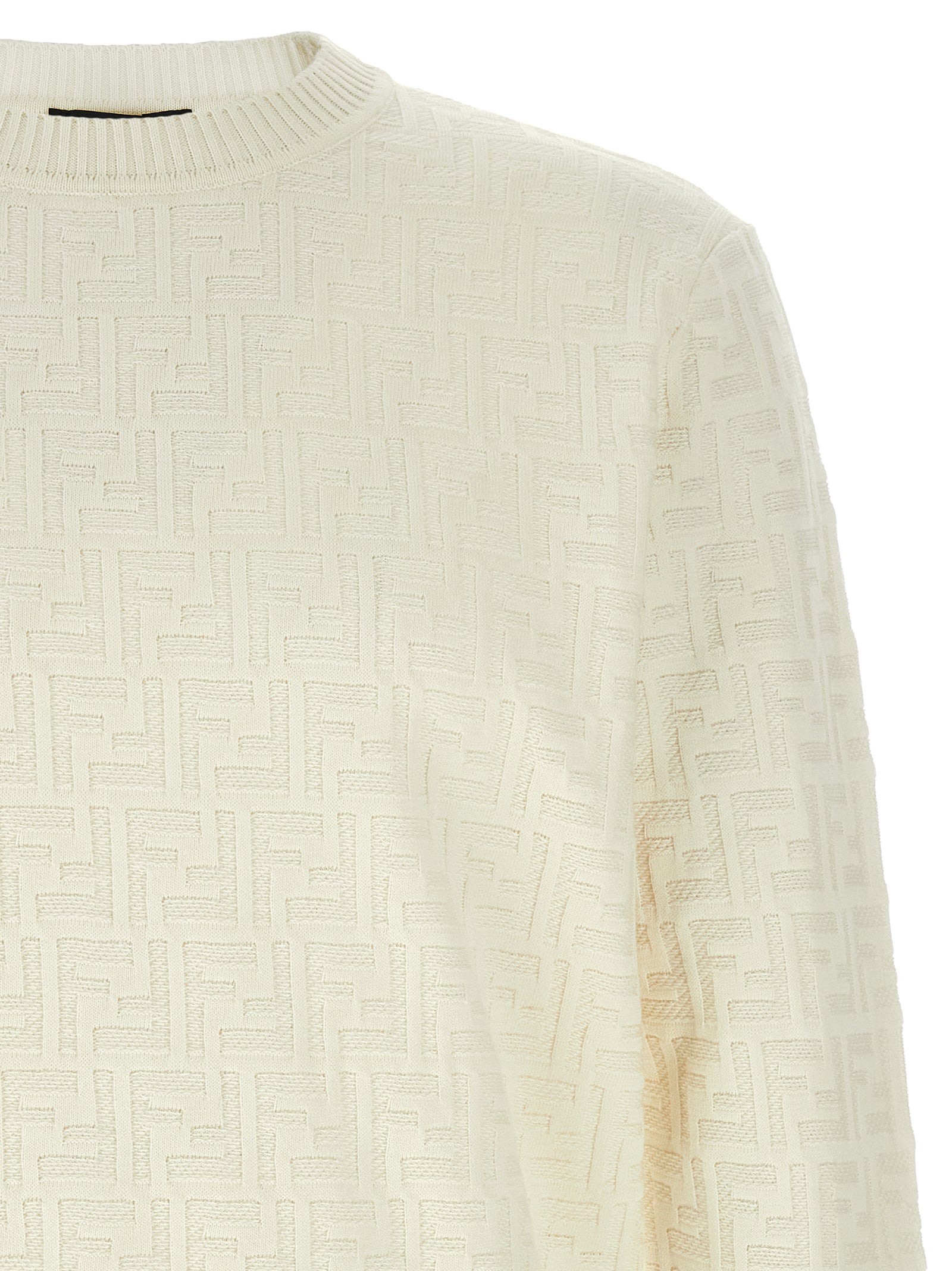Fendi White Cotton Cardigan
