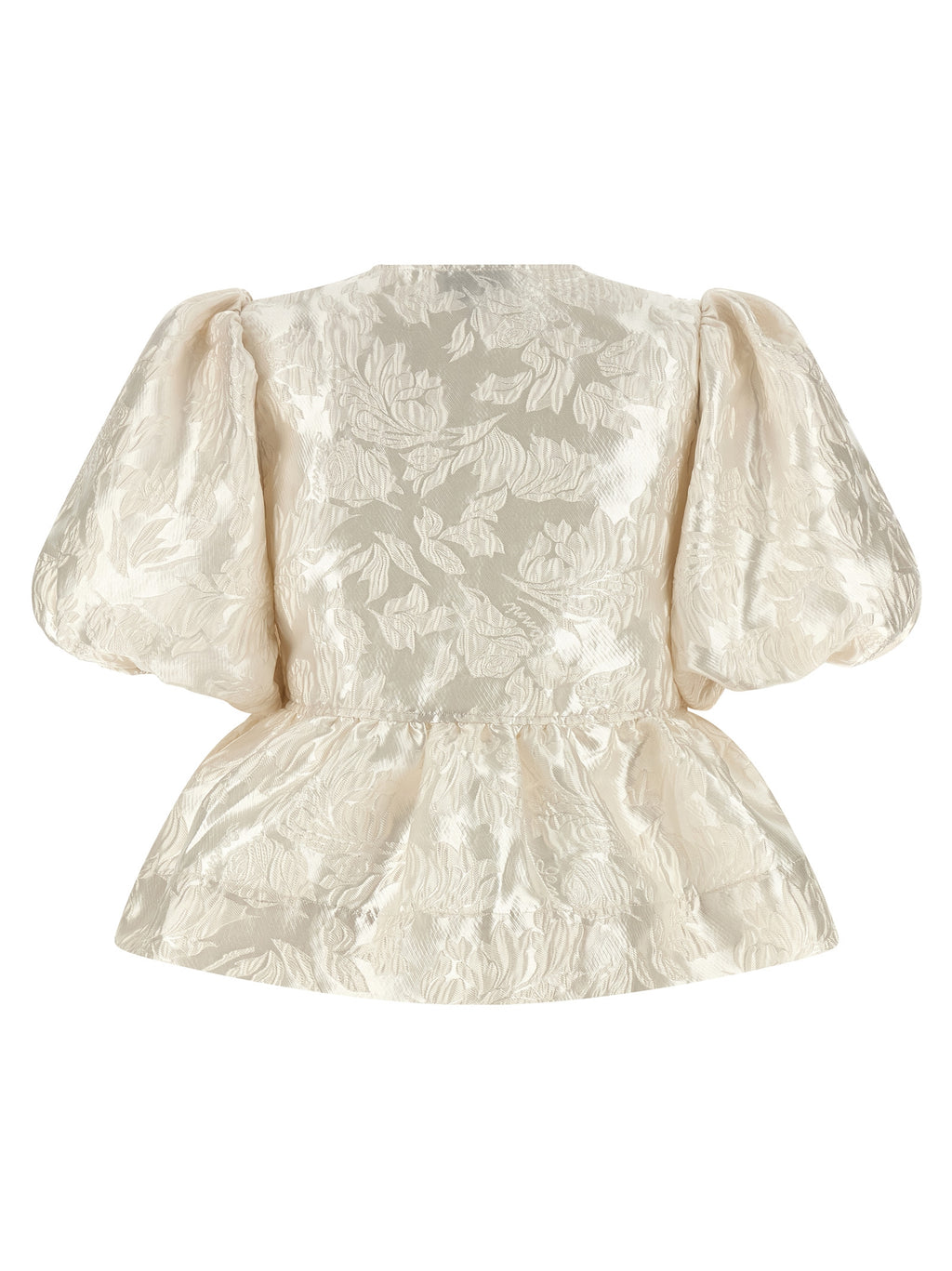 Ganni White Polyester Blouse