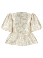 Ganni White Polyester Blouse