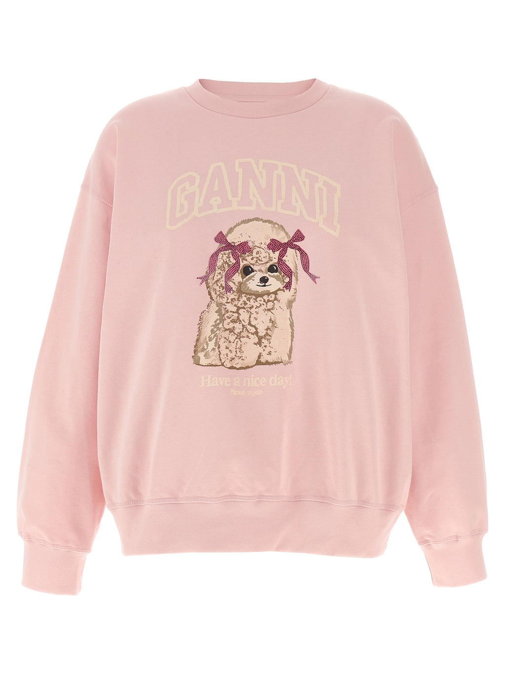 Ganni Multicolor Organic Cotton Sweatshirt