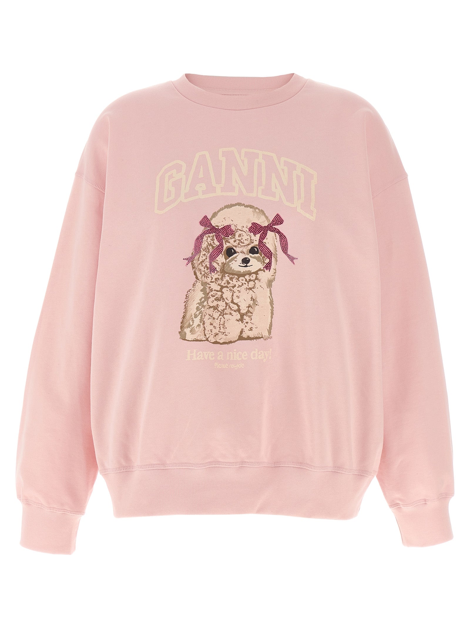Ganni Multicolor Organic Cotton Sweatshirt