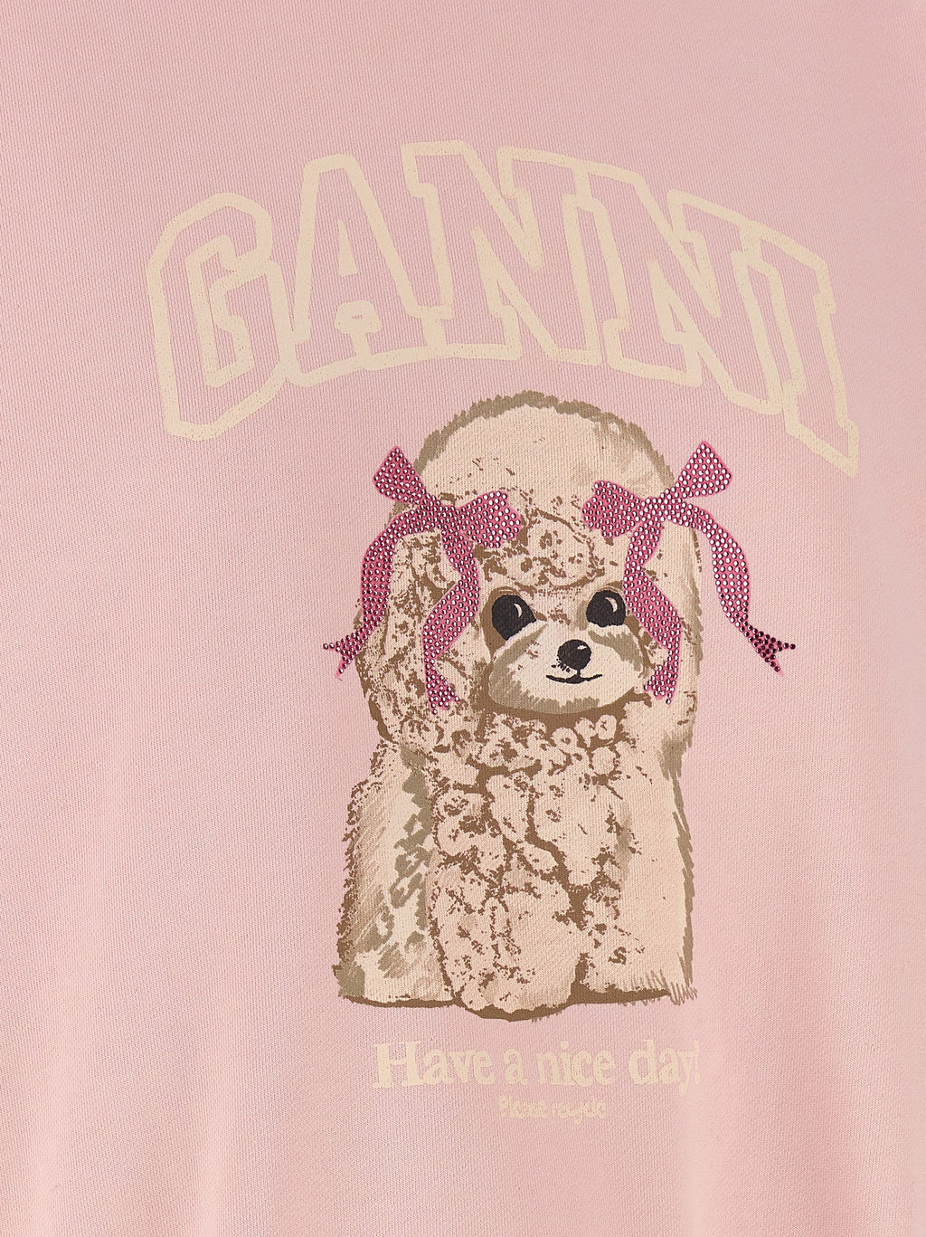 Ganni Multicolor Organic Cotton Sweatshirt