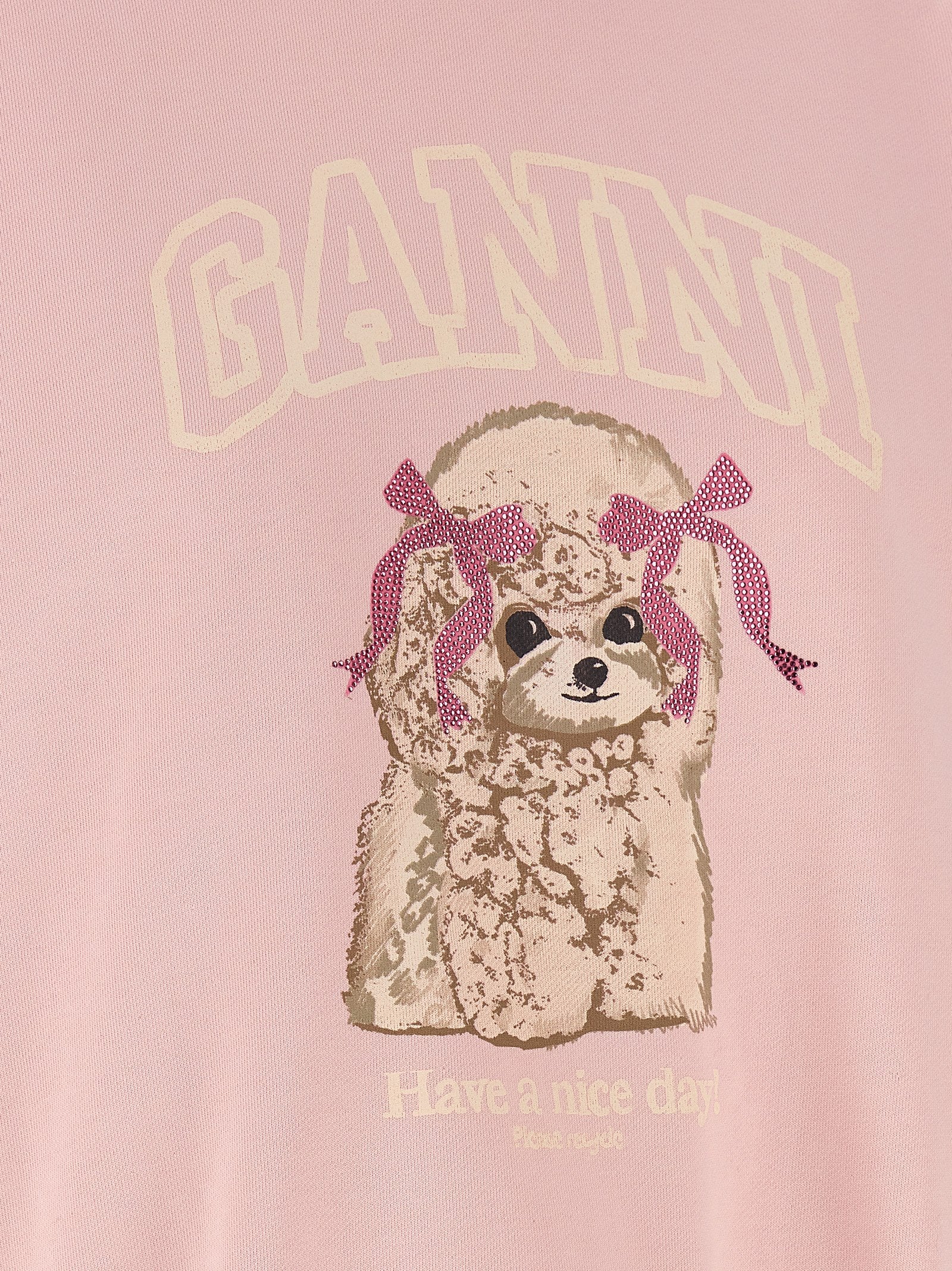 Ganni Multicolor Organic Cotton Sweatshirt