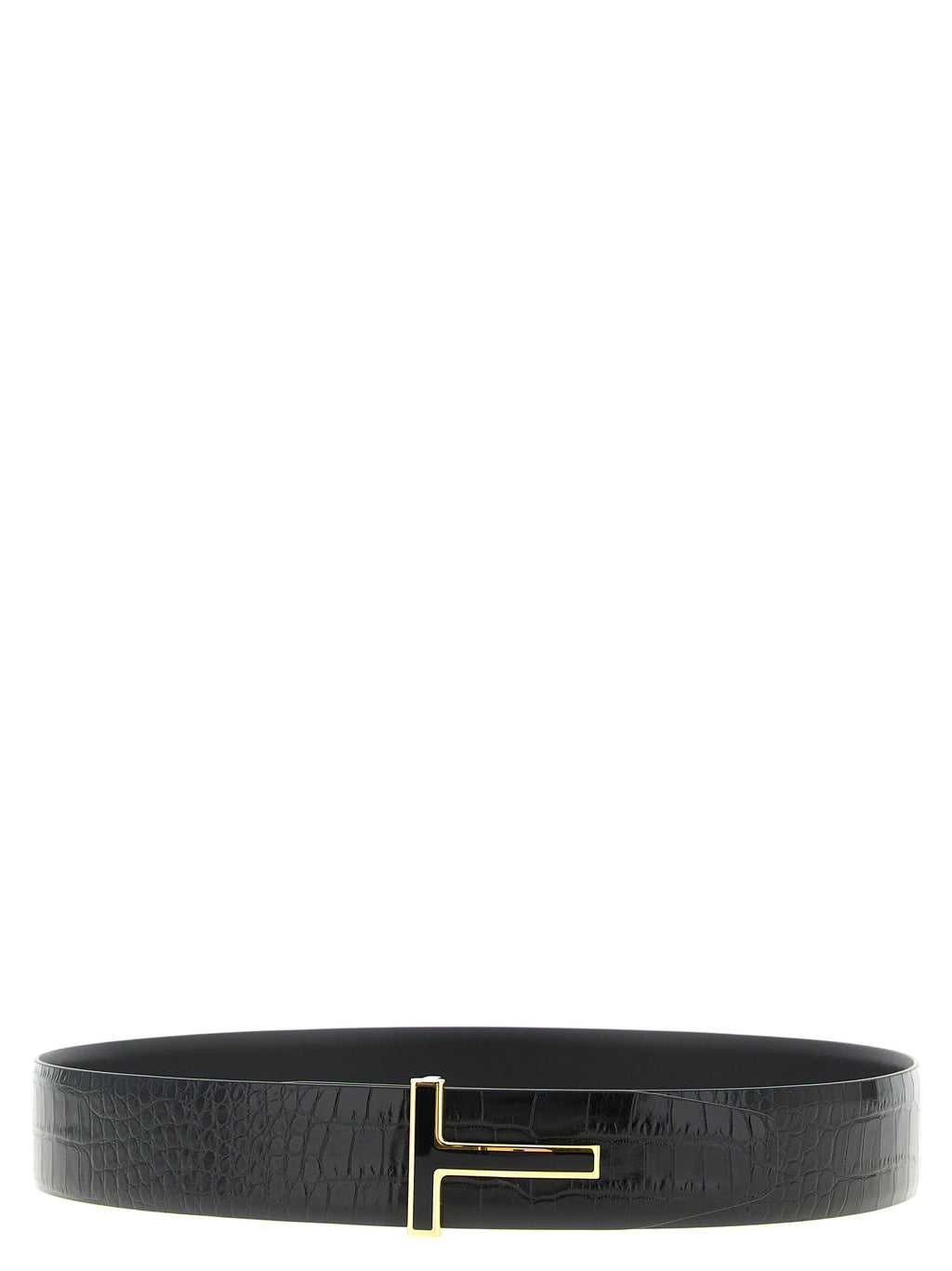Tom Ford Black Calfskin Regular Belt