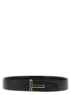 Tom Ford Black Calfskin Regular Belt