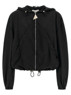 The Attico Black Polyester Bomber