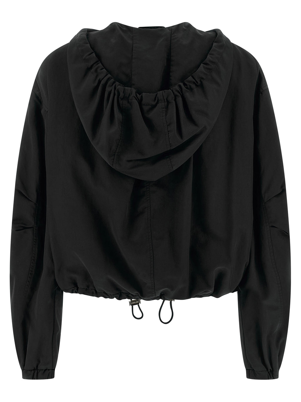 The Attico Black Polyester Bomber