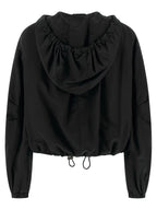 The Attico Black Polyester Bomber
