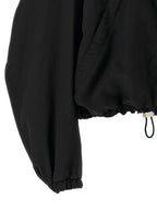 The Attico Black Polyester Bomber
