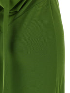The Attico Bicolor Viscose Long Dress