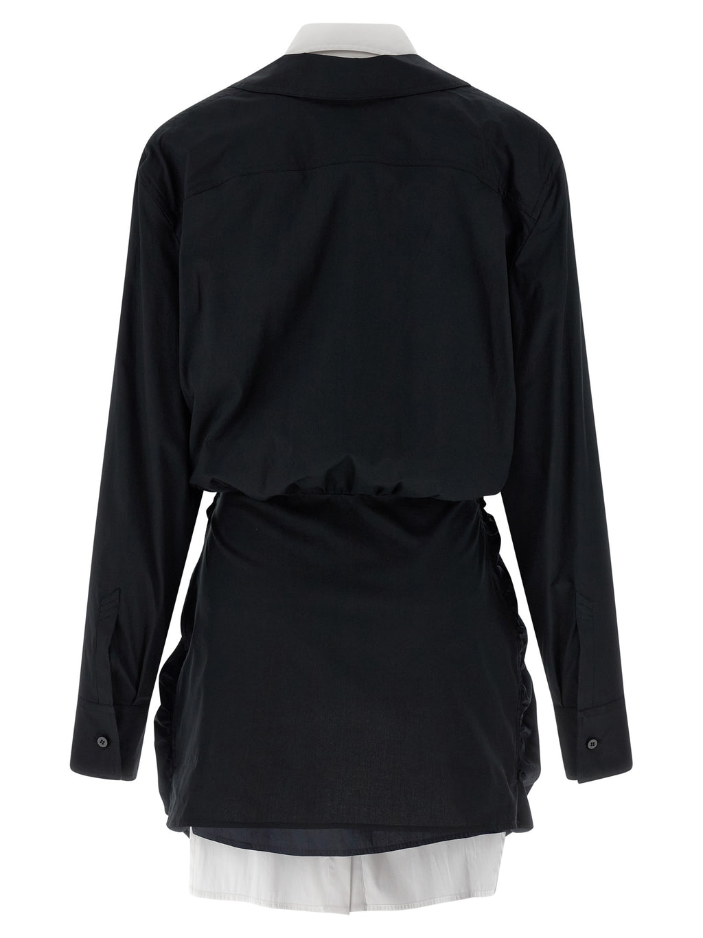 The Attico Bicolor Cotton Short Dress
