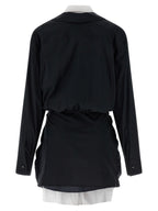The Attico Bicolor Cotton Short Dress