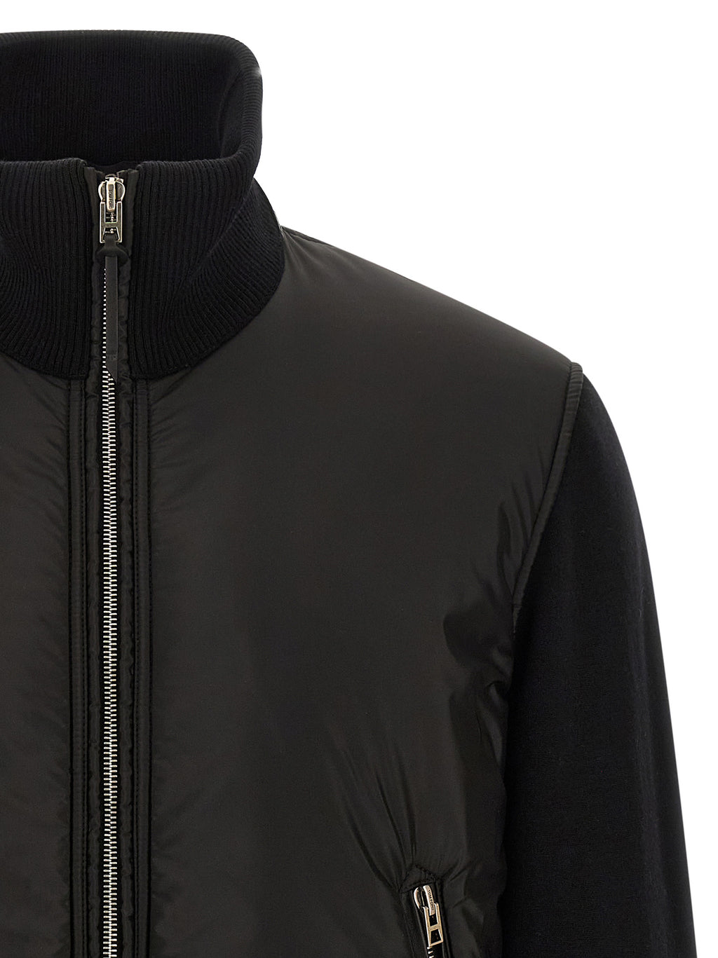 Tom Ford Black Wool Bomber