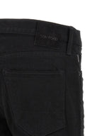 Tom Ford Black Cotton Straight-Leg Jeans