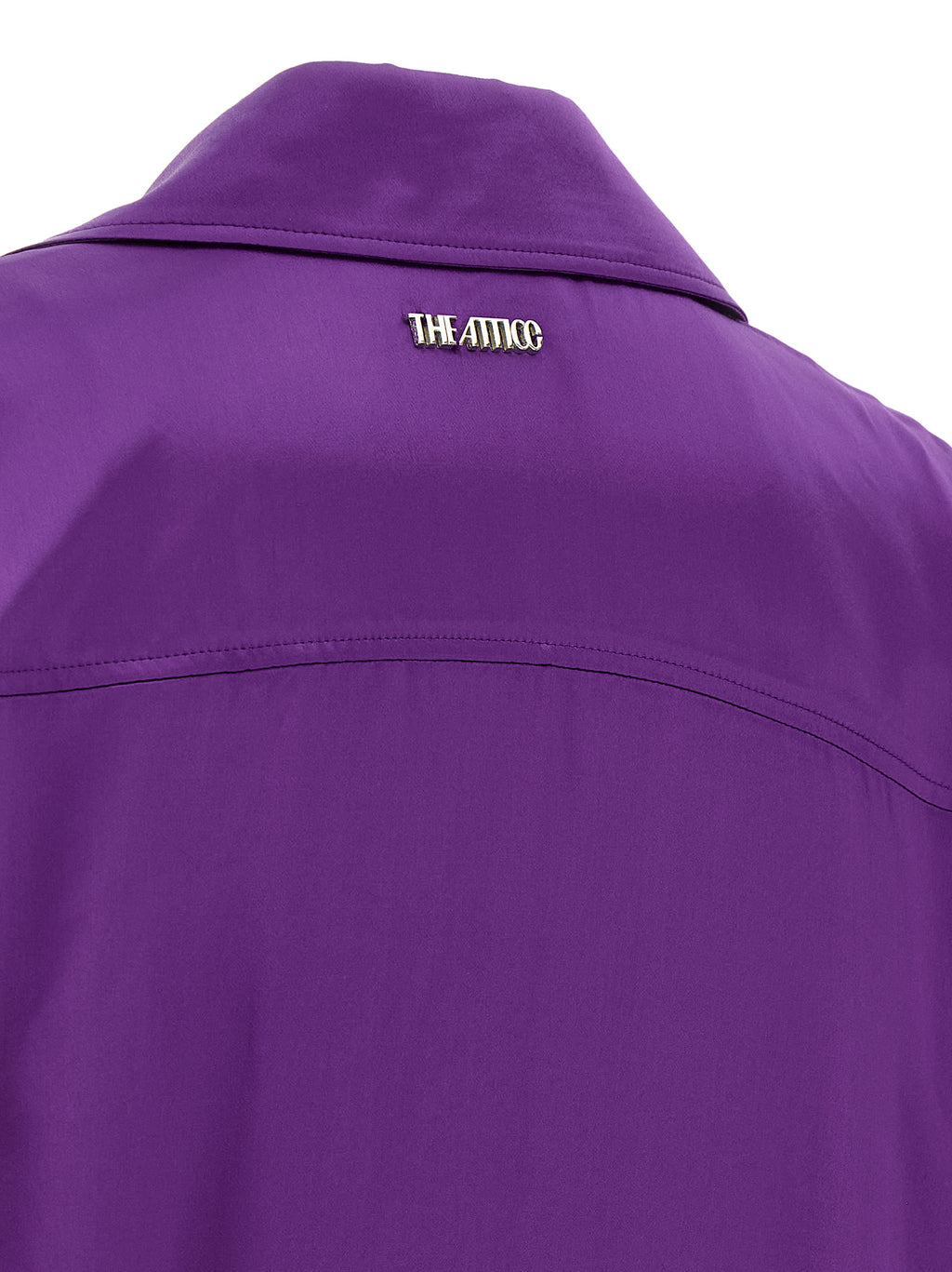 The Attico Purple Rayon Midi Dress