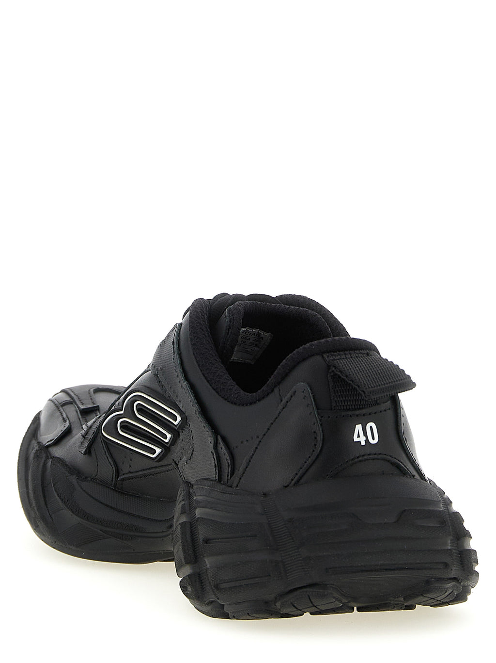 Balenciaga Black Calfskin Athletic Sneakers