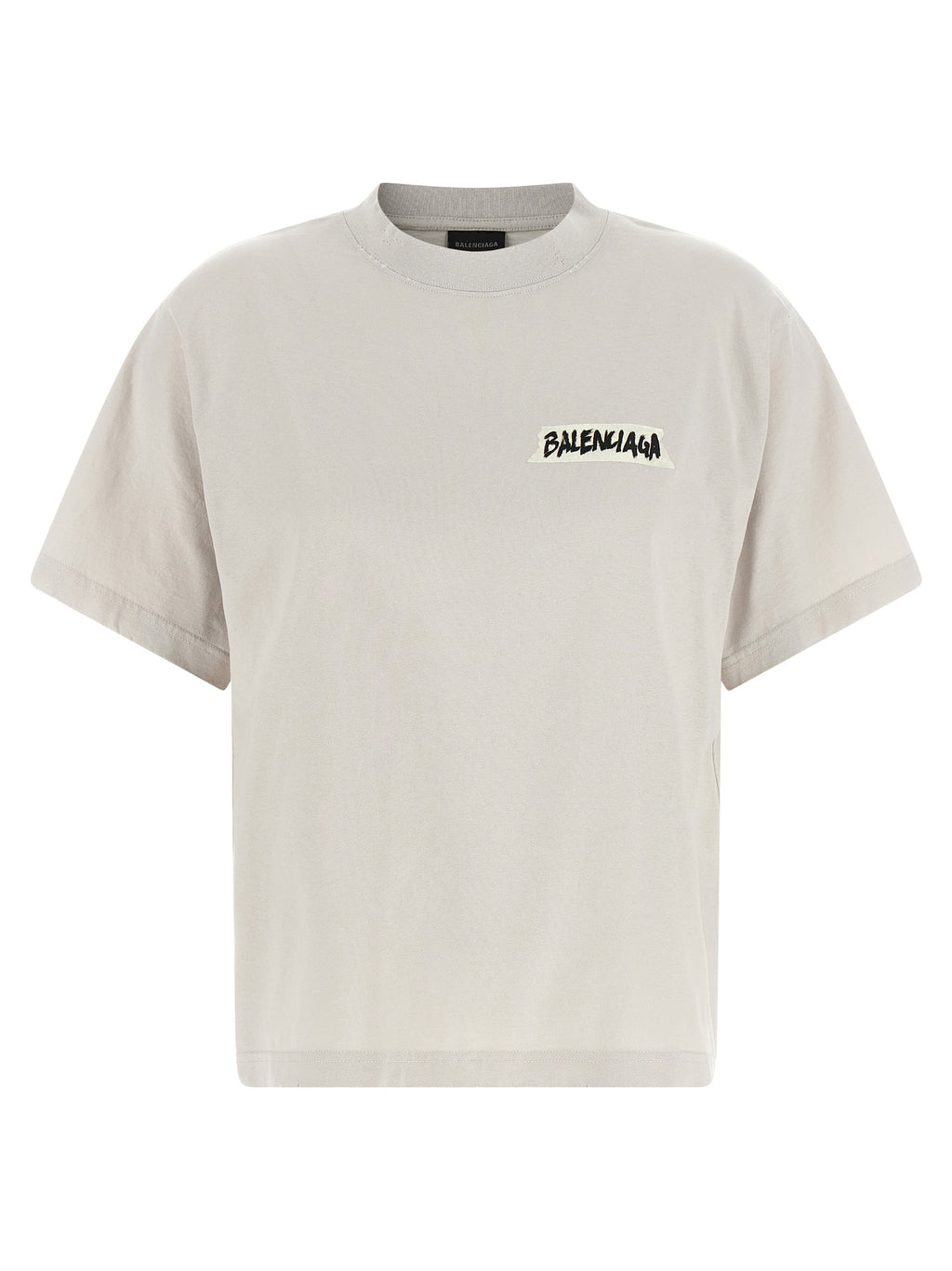 Balenciaga Gray Cotton T-Shirt