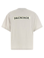 Balenciaga Gray Cotton T-Shirt