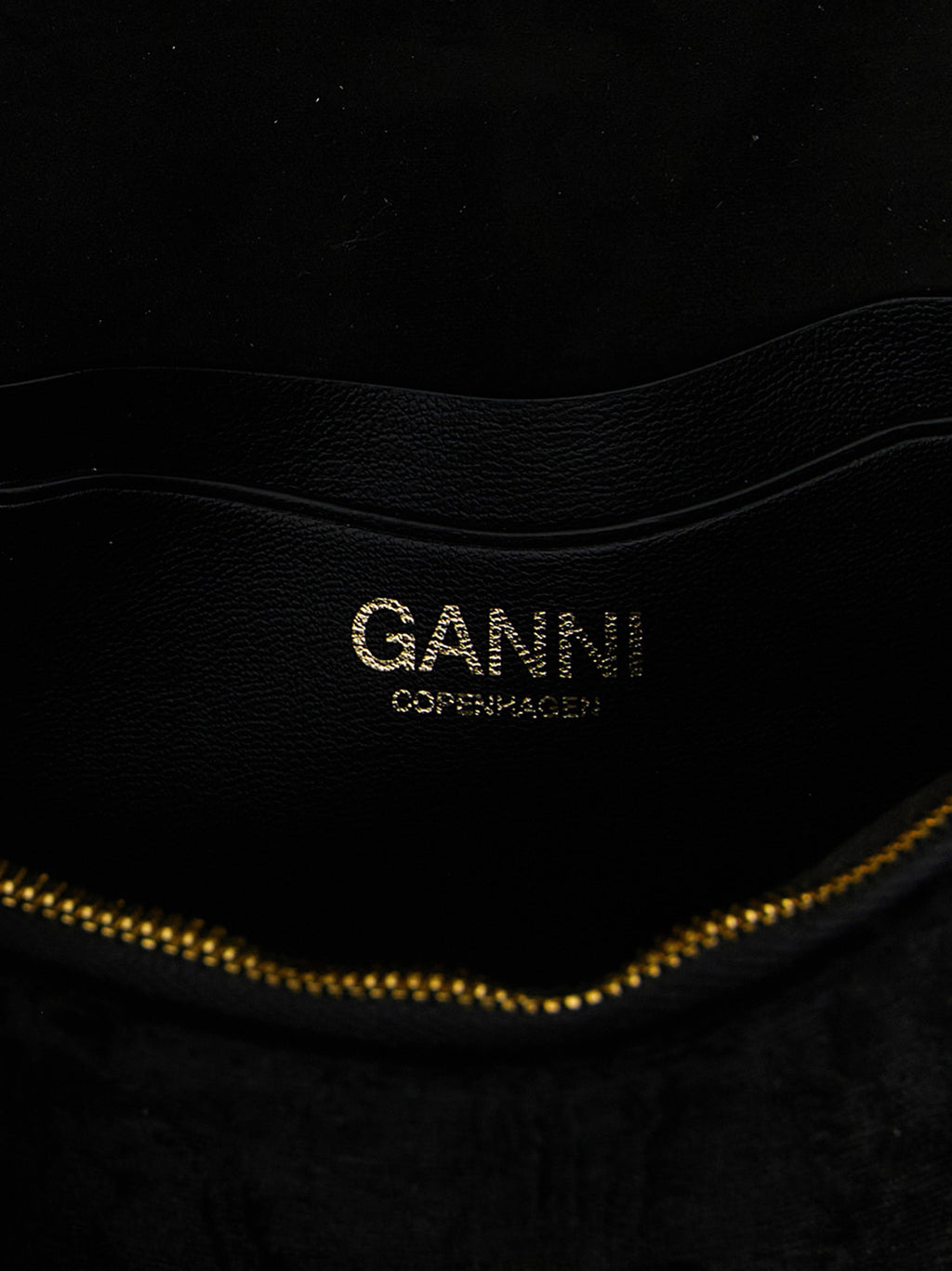 Ganni Black Polyester Cardholder