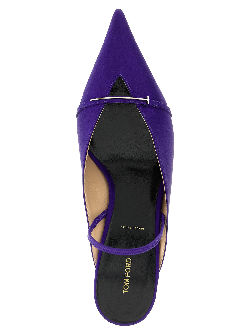 Tom Ford Purple Viscose Mid Heel Pumps