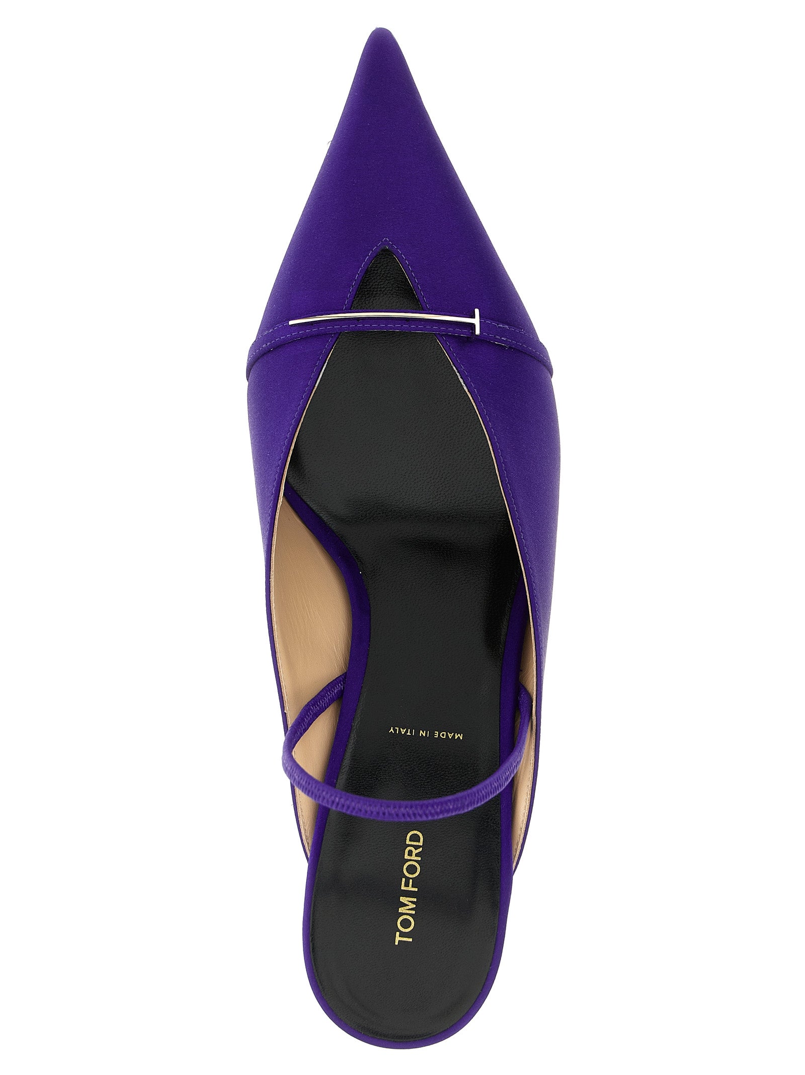 Tom Ford Purple Viscose Mid Heel Pumps