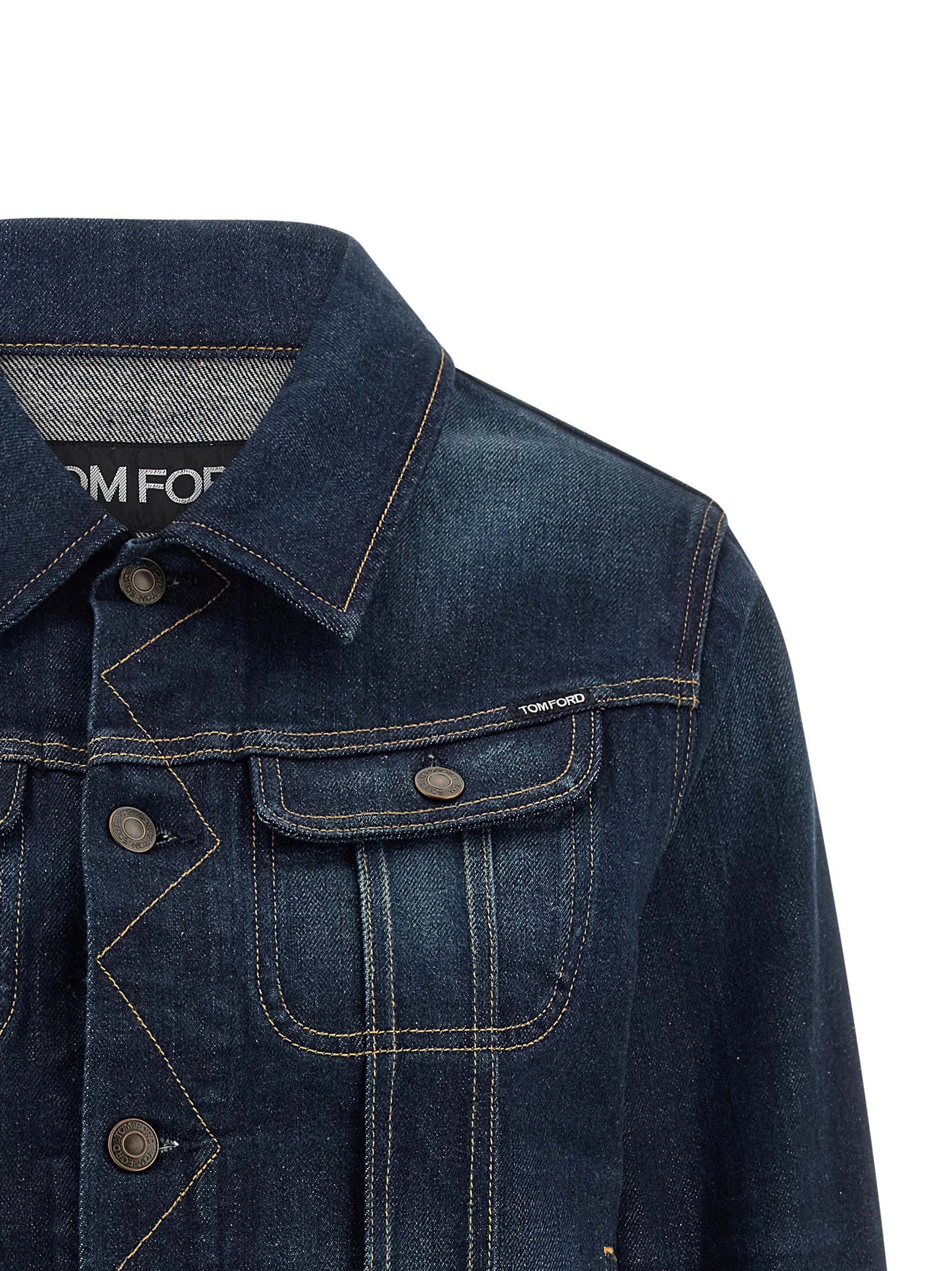 Tom Ford Blue Cotton Denim Jacket