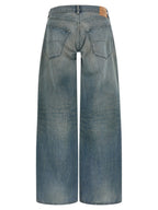 Balenciaga Blue Cotton Relaxed Fit Jeans