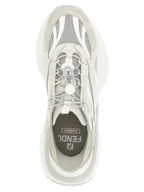 Fendi Gray Calfskin Athletic Sneakers