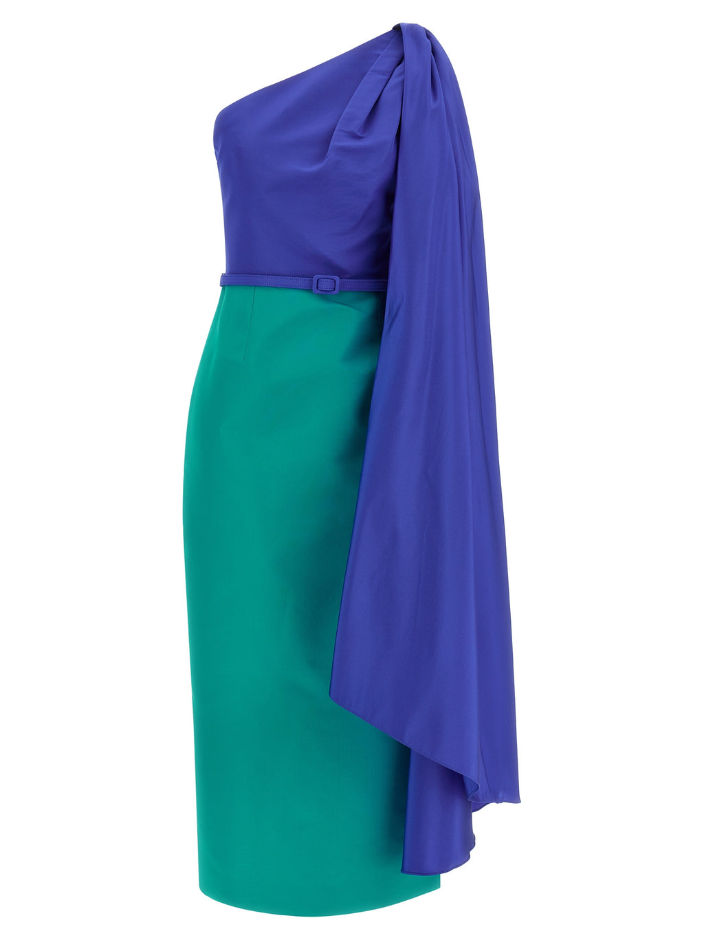 Carolina Herrera Multicolor Silk Midi Dress
